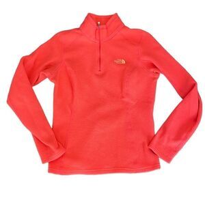 The North Face Quarter Zip Pullover Fleece Hot Pink XS